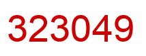Number 323049 red image