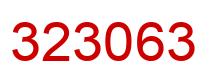 Número 323063 imagen rojo