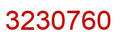 Number 3230760 red image