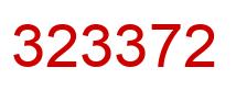 Number 323372 red image