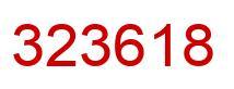 Number 323618 red image