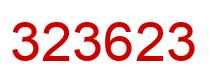 Number 323623 red image