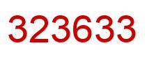 Number 323633 red image