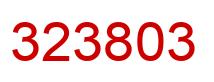 Number 323803 red image