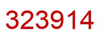 Número 323914 imagen rojo