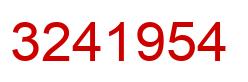 Number 3241954 red image