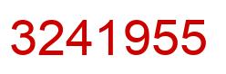 Number 3241955 red image