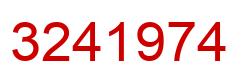 Number 3241974 red image