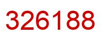 Number 326188 red image