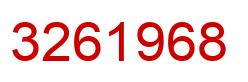 Number 3261968 red image