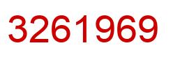 Number 3261969 red image