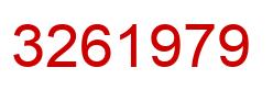 Number 3261979 red image