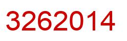 Number 3262014 red image