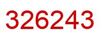 Número 326243 imagen rojo