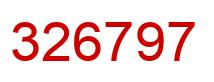 Number 326797 red image