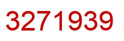 Number 3271939 red image