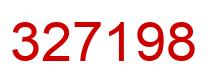 Number 327198 red image