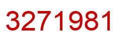 Number 3271981 red image