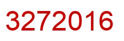 Number 3272016 red image