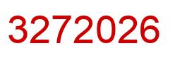 Número 3272026 imagen rojo