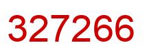 Number 327266 red image