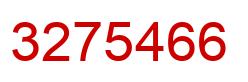 Number 3275466 red image