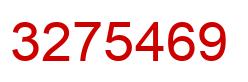 Number 3275469 red image