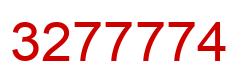 Number 3277774 red image