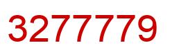 Number 3277779 red image