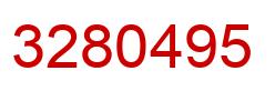 Número 3280495 imagen rojo