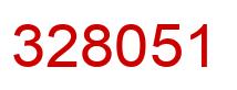 Number 328051 red image