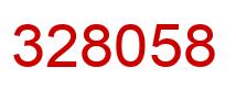 Number 328058 red image