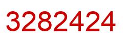 Number 3282424 red image