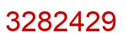 Number 3282429 red image