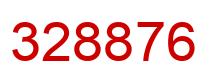 Number 328876 red image