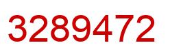 Number 3289472 red image