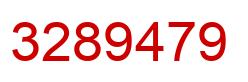 Number 3289479 red image