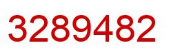 Number 3289482 red image