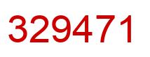 Number 329471 red image