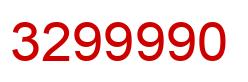 Número 3299990 imagen rojo
