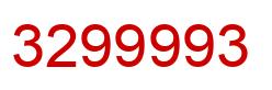 Número 3299993 imagen rojo