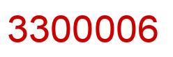 Número 3300006 imagen rojo