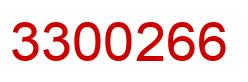Número 3300266 imagen rojo