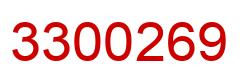Número 3300269 imagen rojo