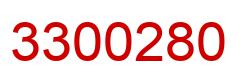 Number 3300280 red image