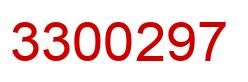 Number 3300297 red image