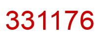 Number 331176 red image