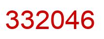 Number 332046 red image