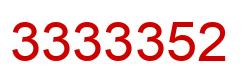 Número 3333352 imagen rojo