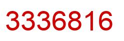 Number 3336816 red image